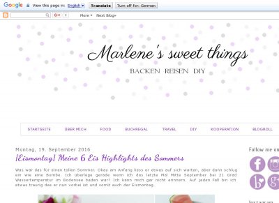 Marlene's sweet things